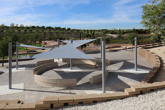 Shade Structures installation at a community space.